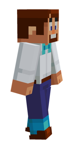 Blue skin: body, right side render