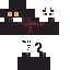 Black skin: raw texture render