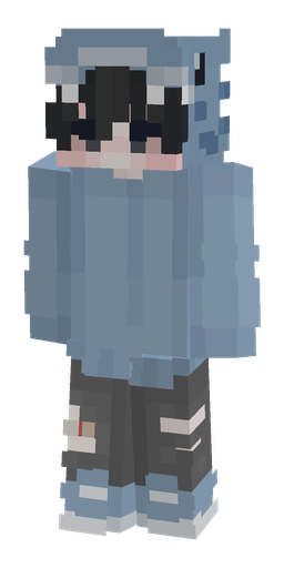 Blue skin: body, front render