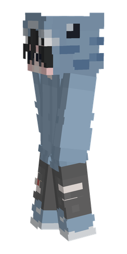 Blue skin: body, left side render