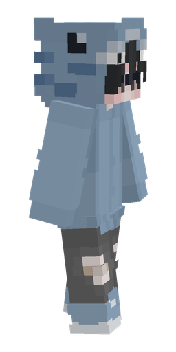 Blue skin: body, right side render