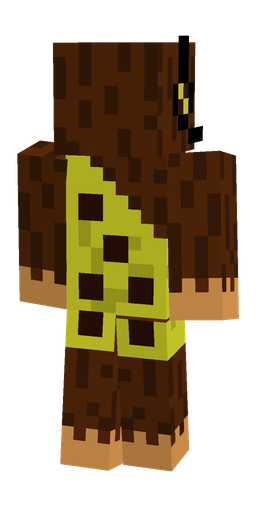 Brown skin: body, back render