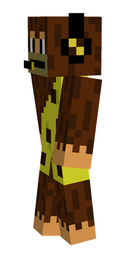 Brown skin: body, left side render