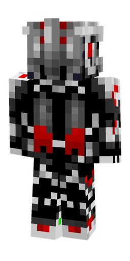 Black skin: body, back render