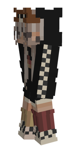 Black skin: body, left side render