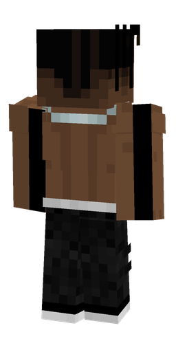 Black skin: body, back render
