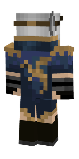 Black skin: body, back render