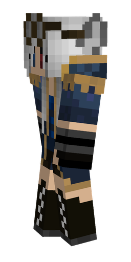 Black skin: body, left side render