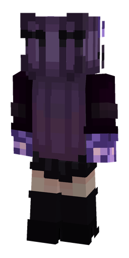 Black skin: body, back render