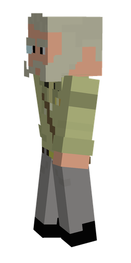 Gray skin: body, left side render