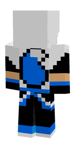 Black skin: body, back render