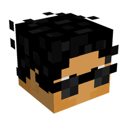 Black skin: head render
