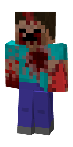 Blue skin: body, front render