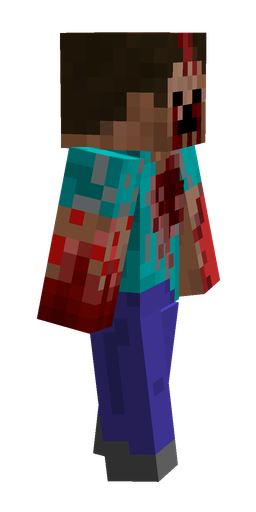 Blue skin: body, right side render