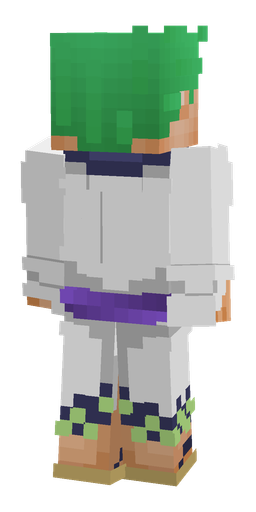 Green skin: body, back render