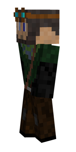 Black skin: body, left side render