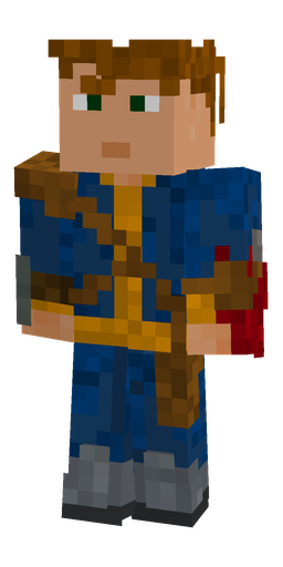 Blue skin: body, front render