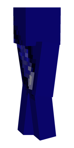 Blue skin: body, left side render