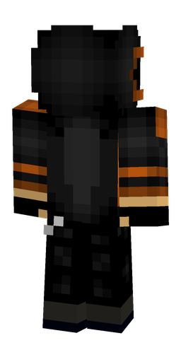 Black skin: body, back render