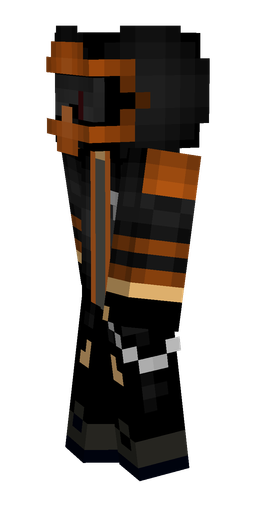 Black skin: body, left side render