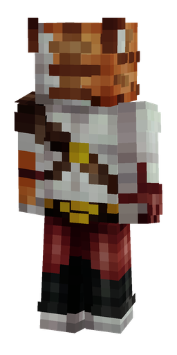 Black skin: body, back render