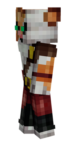 Black skin: body, left side render