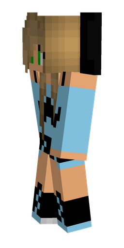 Black skin: body, left side render