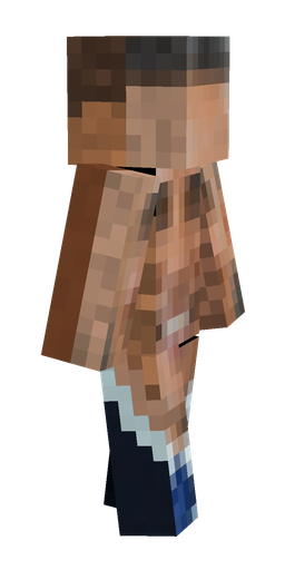 Brown skin: body, right side render