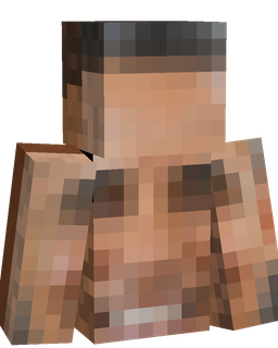 Brown skin: bust render