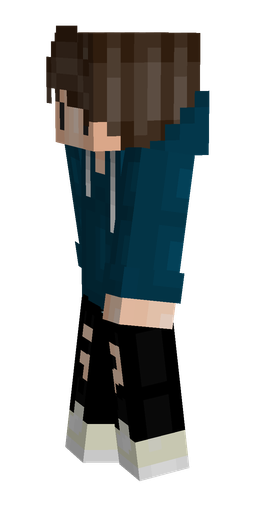Black skin: body, left side render