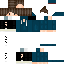 Black skin: raw texture render
