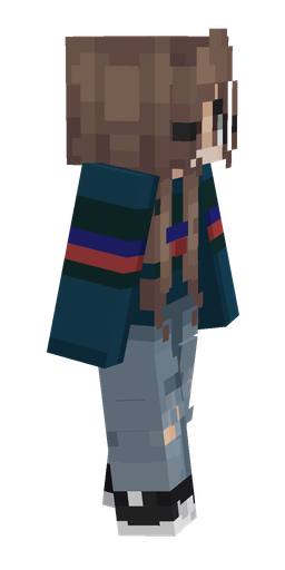 Blue skin: body, right side render