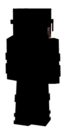 Black skin: body, back render