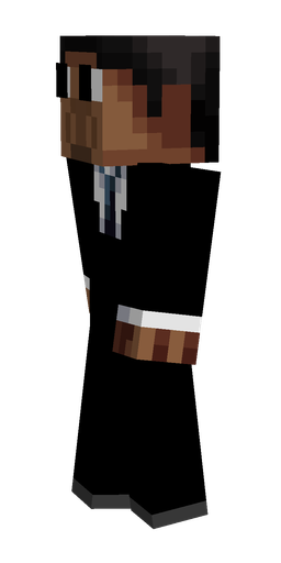 Black skin: body, left side render