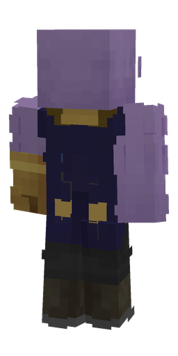 Blue skin: body, back render