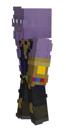 Blue skin: body, left side render