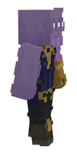 Blue skin: body, right side render
