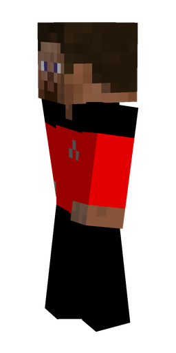 Black skin: body, left side render