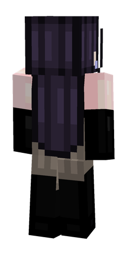 Black skin: body, back render