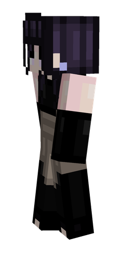 Black skin: body, left side render