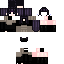 Black skin: raw texture render