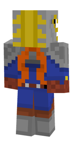 Black skin: body, back render