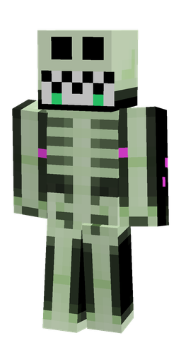 Black skin: body, back render