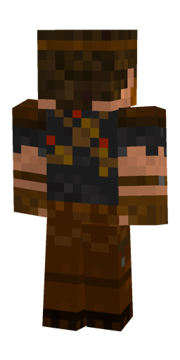 Black skin: body, back render
