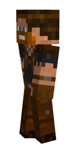 Black skin: body, left side render