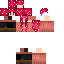Black skin: raw texture render