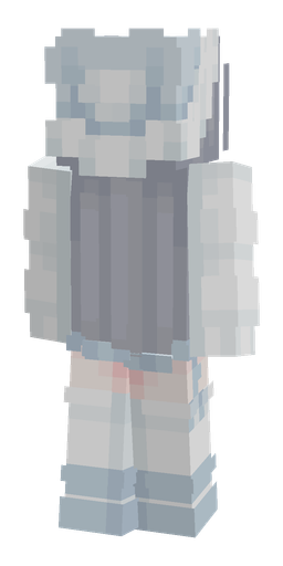 Blue skin: body, back render