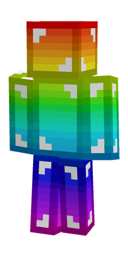 Blue skin: body, back render