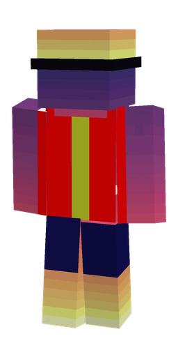 Blue skin: body, back render