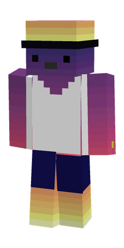 Blue skin: body, front render